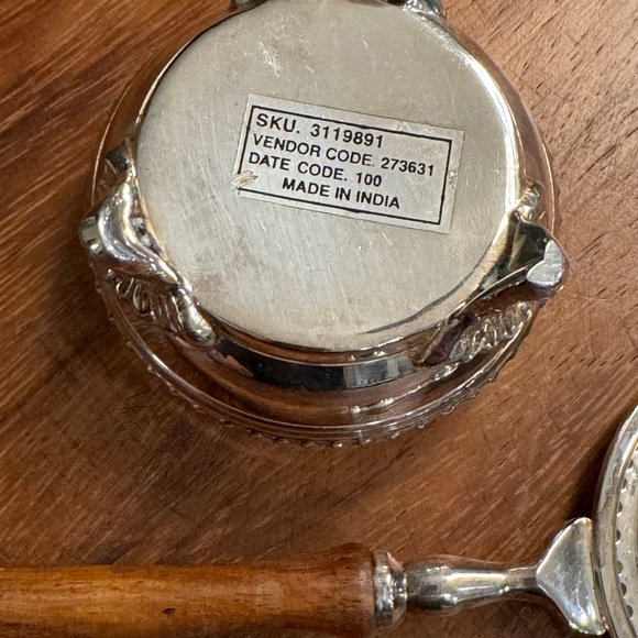 Vintage Silver Plate Tea Strainer with Drip Bowl - Picture 7 of 8